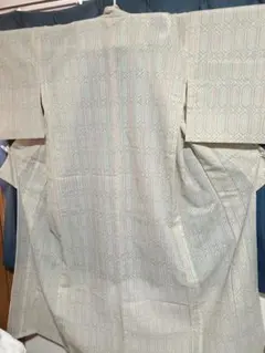 夏着物 紗 正絹 ガード加工 フルセット可 夏物 薄物 もじり織 割付文様