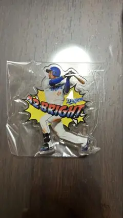 中日ドラゴンズ　ドラゴンズ　ブライト健太　ブラケン　アクリルバッジ