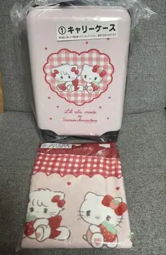 Lil ala mode×サンリオ くじ キャリーケース フリル付きブランケット