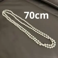 パール ロング ネックレス 70cm ホワイト 美品 結婚式 オケージョン