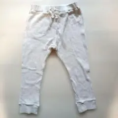 ホワイト ワッフル 長ズボン アプレレクール 100cm