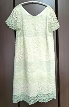MERCURYDUO ミントグリーンレースワンピース　ドレス