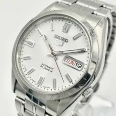 SEIKO5 7S26-3040 自動巻 シルバー文字盤 デイデイト 稼働品 - メルカリ