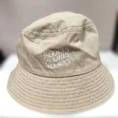 SLOPPY レディース 帽子　コットンバケットハット　ベージュ