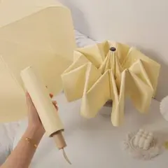 ❣️未使用品❣️日傘 折り畳み傘 UVカット 遮光 撥水 晴雨兼用 ベージュ