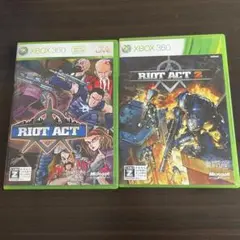 XBOX360 ライオット アクト1.2 (2個セット)