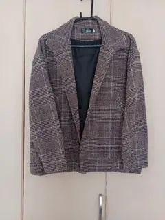 メンズ　アウター　チェック　ブルゾン　美品
