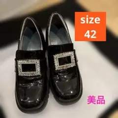 【美品】 ORientalTRaffic ビジュー付き ブラックパンプス