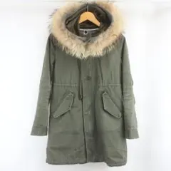 NANO UNIVERSE ラクーン ファー ミリタリー モッズ コート