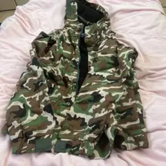 迷彩柄 フード付きジャケット ユニセックスメンズＸＬ女Lサイズ　温かいボア