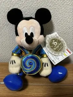 ディズニー 2025 お正月 迎春 ぬいぐるみバッジ ぬいば ミッキーマウス