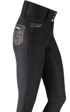 HORKA Elegance レディース　ブラックストーン装飾乗馬ズボン