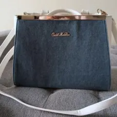 ✨️CECIL McBEE デニム調 ショルダーバッグ ホワイトのサムネイル