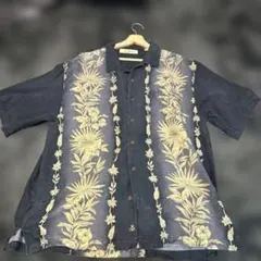 Tommy Bahama アロハシャツ シルク100% ブラック XLのサムネイル