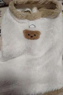 値下げしました。 犬服 フリース クマ刺繍付き　XL