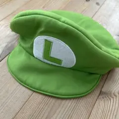 緑色 Lマーク キャップ　ルイージ