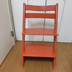 STOKKEストッケ　チェアオレンジ✴︎トリップトラップ北欧家具 ストッケ トリップトラップ ベビーチェア ハイチェア オレンジ 北欧