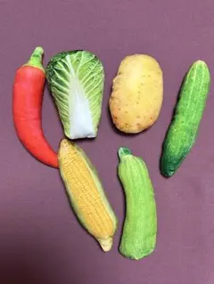 リアル野菜デザインのペットおもちゃ　6種
