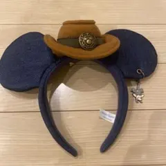 ディズニー ミッキー デニム ウエスタン カチューシャ