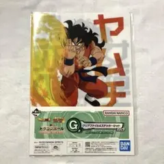 ドラゴンボール ヤムチャ・黒衣の女戦士 クリアファイル＆ステッカー