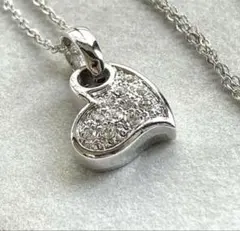 【H1490】ハートモチーフ キラキラネックレス