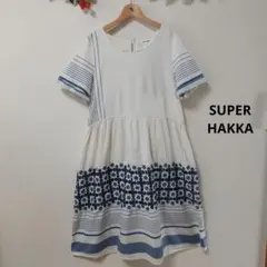 【SUPER HAKKA】ナチュラル♡お花刺繍入り チュニック