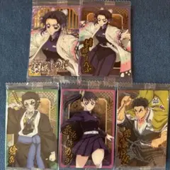 鬼滅の刃 ウエハース クリアメタルカード 5枚セット SR N 胡蝶しのぶ