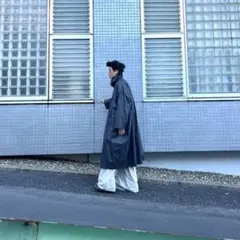 eskandar Coating Cotton Oversized Coat