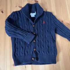Ralph Lauren ダークネイビー カーディガン 24M ラルフローレン