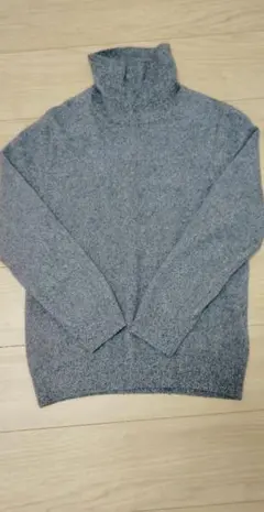 【GreenLabelRelaxing】カシミヤ グレー ニットセーター