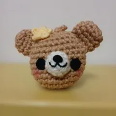 と*ん様 ハンドメイド あみぐるみ くま ちゃん - メルカリ