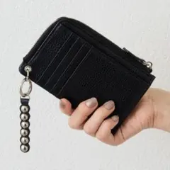 【インフルエンサーほし企画】本革スタッズフラグメントケース 新品 ブラック