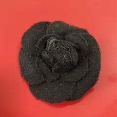 【90's vintage】未使用 大きめ ウール系 カメリアコサージュ