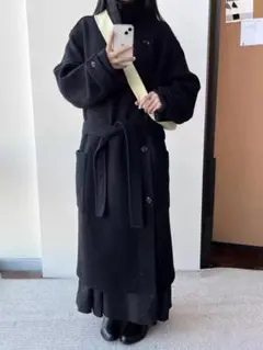 未使用品 LEMAIRE wrap coat black