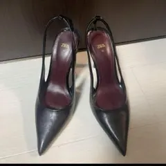 ZARA ブラック ハイヒール 37