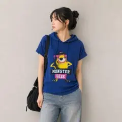 モンスターズインク マイク 半袖 フーデッドTシャツのサムネイル
