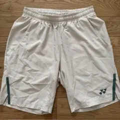 ヨネックス ユニ ハーフパンツ ホワイト Lサイズ クール素材 YONEX