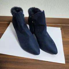 アタガール ファスナーブーツ ブーツ ブルー 推し活　コンサート