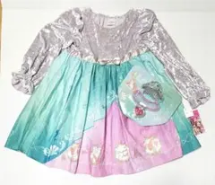 ディズニー​アリエル なりきりワンピース120cmアクセサリー付豪華3点セット！