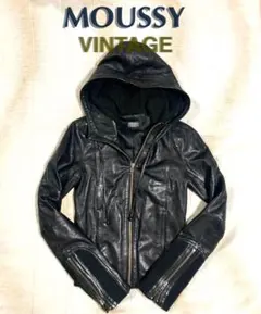 moussy ブラック 牛革シングルライダースジャケット新品タグ付激安です。 2025年最新】moussy レディース シングルライダースの人気