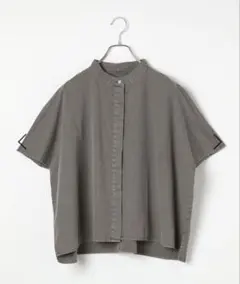 LEPSIM ピグメント　ドルマンシャツ　チャコール