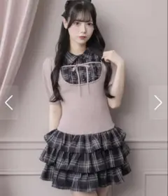 pium レイヤード切替プリーツミニワンピース | Mercari