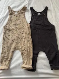 H&M ベビーオーバーオール 2点セット　80cm