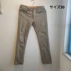 メンズ　ユニクロ　スキニーパンツ　ベージュ