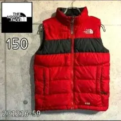 ★人気　ノースフェイス　ダウンベスト　550フィルパワー　キッズ　10/12 M