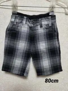 earth music & ecology チェック柄ショートパンツ 80