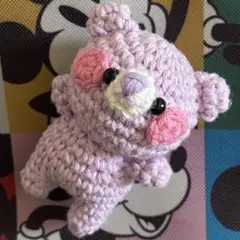 カラフルくまちゃん あみぐるみ