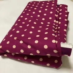 上質★echino ★定価2800円★水玉模様 生地 濃赤（状態良好）