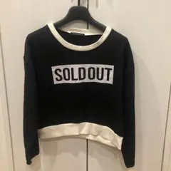 INGNI SOLDOUTプリント クロップドスウェット
