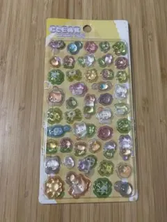 クリア　猫　シール　ボンボンドロップシール